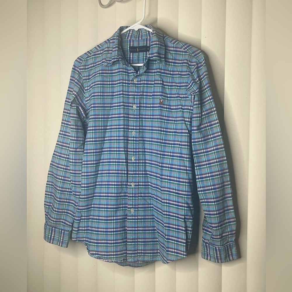 Men’s Polo Ralph Lauren button up shirt. Size Medium.
